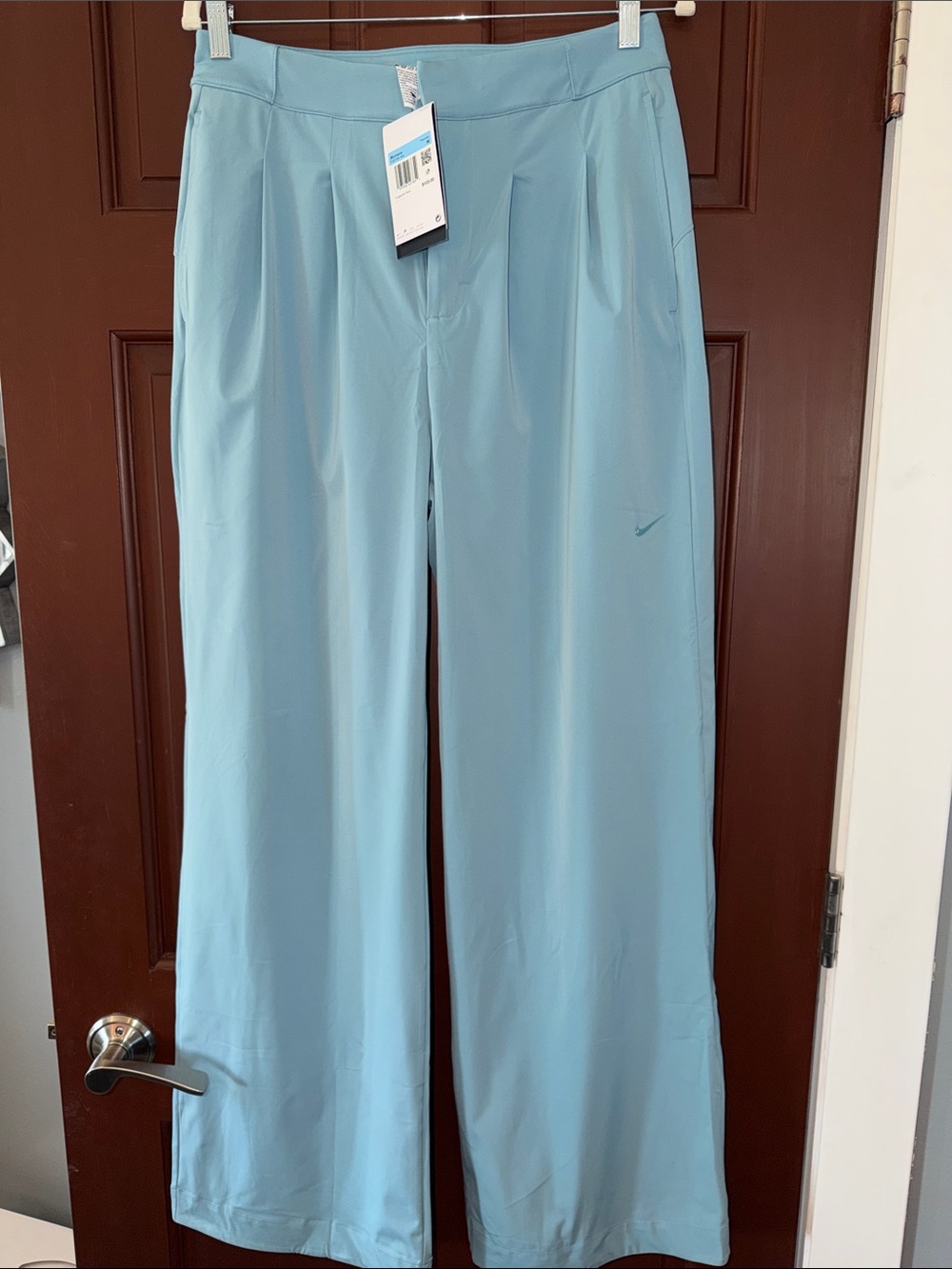Nike Pale Blue Wide-Leg Golf/Active Pants